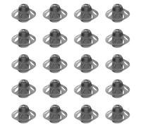 Fadbuds 20 Pcs Hearing Aid Domes, Open Soft Silicone Replacement Reusable Porous Umbrella-Shaped Double Layer Washable Earplug Domes Ear Tips Accessories for People with Moderate Hearing Loss (8mm)