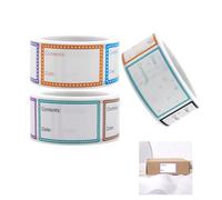 Fadbudss 3 Rolls 1500 PCS Food Label Stickers, 25x40mm Removable Food Storage Label Freezer Labels with Date Annotation, Prep Canning Stickers Date Labels for Kitchen Bottle Jams Preserves Containers