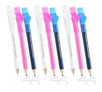 Fadbudss 9 Pcs Multicolor Sewing Mark Chalk Pencil Set, Tailor Mark Pencils, DIY Craft Markers Pens, Sewing Pencil, Dressmaker's Chalks, Water-Soluble, Tricolor