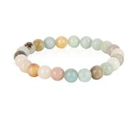 Fadcaer Crystal Bracelet 8mm Healing Crystal Bracelet Natural Gemstone Bead Bracelet Stretch Bead Bracelet Crystal Bracelets Beaded Bracelets for Healing Jade Bracelet Gift for Women Men (Amazonite)