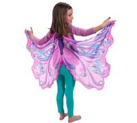 Fadcaer Kids Butterfly Wings, Fancy Dress up Butterfly Wings Cape for Girls, Fairy Butterfly Wings Kids Halloween Party Dress Up, Rainbow Butterfly Wings Costume for 3-8 Years Girls (Purple B)