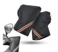 Fadcaer Motorcycle Handlebar Muffs Gloves Windproof Waterproof Handlebar Hand Warmers Winter Motorbike Handlebar Mittens with Reflective Strip and Big Mouth for Motorcycles Scooters Bike Snowmobiles