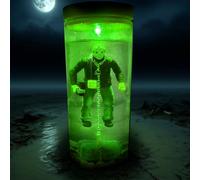 FaddishDeal Horror Movie Final Battle Water Lamp, Unique Halloween Decor | Vintage 13th Friday Part 6 Collector's Edition Figure, 7-inch Crystal Lake Diorama LED Night Light, Spooky Room Decor Gift