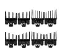 Fade Guide Set Compatible with Most Wahl Clippers, Taper Guards Replacement 4 Sets, Black Color