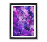 Fade Into The World Abstract Framed Print | A3 Black Framed Wall Art | Ready to Hang | Abstract Map Picture | Living Room Bedroom Lounge Office