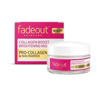 Fade Out Collagen Boost Brightening Night Cream with Vitamin C & Hyaluronic Acid | Overnight Moisturiser for Hydration, Fine Lines, Wrinkles & Radiant Skin | All Skin Types | 50ml