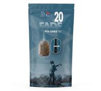 Fade PVA Cable Ties (20 Pack) - Strong Residue-Free PVA Ties for Solid Bag Fishing - Secure Fade Solid PVA Bags & OMC Magic Wand - Tight Hold, No Unwanted Scent