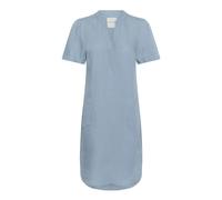 Faded Denim Dress with V-Neck - female - Part Two - Short Dresses - Blue - L - Dresses L
