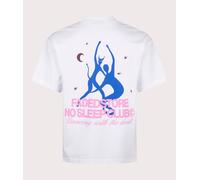 Faded Mens Relaxed Fit Devil T-Shirt - Colour: White - Size: Small