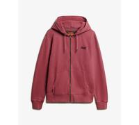 Faded zip-up hoodie with logo Superdry Essential Rouge L
