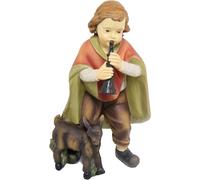 FADEDA Boy with Goat/Height: 7 cm/Hand-Painted/Detailed Nativity Scene Figures - Christmas Table Decoration Nativity Accessories