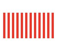 Fadeless Designs Display Paper Roll, 1218mm x 15m, Striped Red & White, 1 piece, for Schools, Home Schooling and Notice Boards