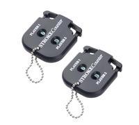 Faderr 2Pcs Golf Stroke Counter Clicker, 2 Player Keychain Clicker Scorekeeper Game Shot Tracker, Mini Square Golf Score Indicator for Golf Game Scorekeeper Competitions and Games