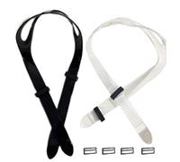 Faderr 2pcs Silicone Dive Mask Strap Replacement Universal Mask Strap, Diving Glasses Silicone Strap Head Band Parts Accessories for Diving Snorkel, not for Swimming Glasses(black and transparent)