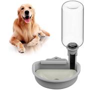Faderr Automatic Pet Water Dispenser, 480ml Grey, Dog, Cat, Rabbit, Ferret, Small Animal, Gravity-Fed, ABS Material, 480ml Capacity, Cage/Crate Attachable