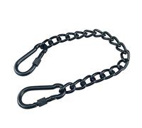 Faderr Chain with Two Carabiners, Hanging Hammock Chair Chain Hanging Kits, Stainless Steel Portable Chain for Garden Hanging Chair(size:Black/66cm)