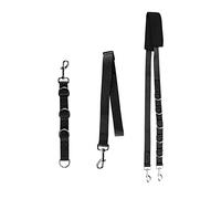 Faderr Dog Grooming Belly Strap Band Adjustable Bathing Restraint Loop Noose Nylon Cat Washing Lead bath for Puppy Kitten Small Medium Cats Dogs Hair Cutting Washing Grooming (Black)