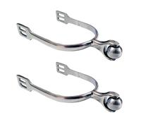 Faderr Horse Spurs, 1 Pair Stainless Steel Equestrian Spurs, Roller Ball Horse Spurs, All Around Walking Horse Roping Spurs Riding Horse Accessory