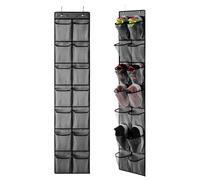 Faderr Over the Door Shoe Organizer With 14 Large Mesh Pockets, Hanging Storage Rack Holder for Narrow Closet, Bedroom, Wardrobe
