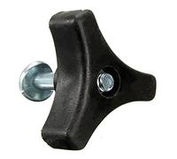 Faderr Plastic Handle Knob Nut Screw Bolt, Triangle Knob Handle Bolt Replacement Parts Hand-Twisted Labor-Saving Locking Screw for Lawn Mower Machine(Size:A)