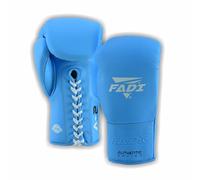 Fadi Sports Authentic Series A2 Unisex Boxing Gloves with Lace Up Genuine Cowhide Leather Ideal for Boxing, MMA, Muay Thai, Kickboxing, Martial Arts Training and Sparring (Blue, 10oz)