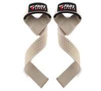 Fadi Sports Wrist Wraps for Weightlifting - 100% Cotton Gym Straps with Non-Slip Grip & Neoprene Padding - Durable Wrist Support for Powerlifting, Deadlifts, Bodybuilding & Strength Training (Sand