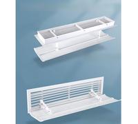 Fadiadem Air Conditioner Flow Deflector Central AC Vent Cover, Adjustable Outlet Air Wing Air Diverter Cover, Anti-Direct Blowing Baffle Windshield, for Vents/RV/Home HVAC/AC/Ceiling Registers