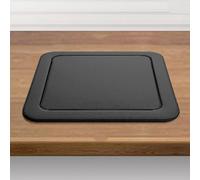 Square Trash Bin Waste Chute Lid, 304 Stainless Steel Balance Flap Cover Countertop Built-in Trash Can Lid, Trash Grommet Swing Trash Can Lid, Waste Chute Cover Recessed Counter Top Cover