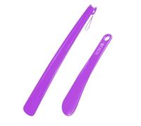 FADII Shoe Horn Long Handled 45cm+22cm Long Shoe Horn-Plastic Shoehorn For Men, Women With Comfort Grip Long Shoe Horns-Flexible Extra Long Shoe Horn For Elderly- Pack of 2 Shoe Spoon