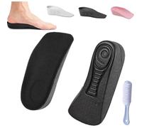 Faditi Orthopedic HighPads 3.0, Arch Support Height Increase Insoles for Men Women, Comfort Breathable Shoe Heel Cushion (Black, 3.5cm/1.4in)