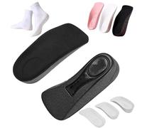 Faditi Orthopedic Highpads 3.0, StartupBrandone Orthopedic Highpads 3.0, Height Increase Insoles - Arch Support Insoles for Plantar Fasciitis Men Women (Black,0.98IN)