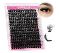 FADLASH Cluster Lashes Individual Lashes Large Tray 100D 0.07 D Curl Mix12-18mm Wispy Russian Lashes Cluster 3D Fluffy Individual Lash Extensions(100D-0.07-D, 12-18mm)