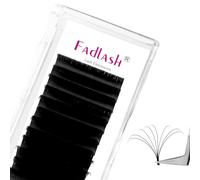 Fadlash Easy Fan Lashes D Curl 0.07 13mm Single Russian Eyelashes Natural Look Self Fanning Eye Lashes Automatic Blooming Eyelash Extensions