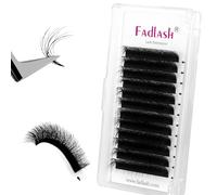 FADLASH Easy Fan Lashes Double Layer 0.05D 8-13MM Natural Fluffy Eyelash Extension, Automatic Flowering Russian