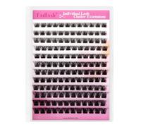 FADLASH Individual Cluster Lashes Extensions 120Pcs with Eyeliner Blue Wispy Lash 40D 0.07 D Curl 8-16mm Mixed Trays Eyelashes DIY Multiple Shapes Eyelash Customize Your Look at Home for Beginners