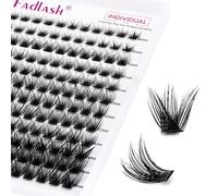 FADLASH Individual Cluster Lashes Extensions 144Pcs 40D 0.07 D Curl 8-16mm Mixed Trays Individual Eyelashes DIY Multiple Shapes Eyelash Extensions Customize Your Look at Home for Beginners