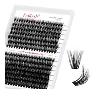 FADLASH Individual Lashes 280pcs 40D+50D Mixed Cluster D Curl Cluster Lashes Natural Look Extensions 8-16mm DIY Eyelash Extension