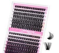FADLASH Individual Lashes 80D+100D 0.07mm D Curl 8-16mm Cluster Lashes Russian Volume Natural and Wispy DIY Eyelash Extension