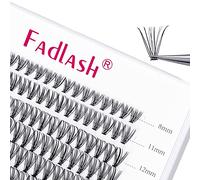 FADLASH Lash 20D 0.10mm D Curl 8-15mm Mixed Length Cluster Lashes DIY Eyelash Extensions