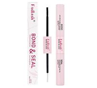 FADLASH Lash Bond and Seal Individual Cluster Lashes Glue Cluster DIY Eyelash Extensions Adhesive Strong Hold 48-72 Hours Waterproof Latex Free Suitable for Sensitive Eyes 0.2OZ+0.2OZ, WHITE+BLACK