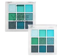 FADLASH Mint 9 Colors Eyeshadow Palette, Green Eye-shadow, Matte & Glitter & Shimmer Highly Pigmented Eye Shadows, Bright, Long Lasting Eyes Makeup for Christmas & Music Festivals (Mint)