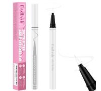 Fadlash Waterproof Eyeliner Liquid, White Ink Matte Eye Liner,Smooth & Dry Quickly Eye Pen Smudge-Proof, Long-Lasting Natural Look, Not Prone, Highly Pigmented, Vegan (0.6 ml)