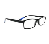 Fads & Fashions Bendable TR90 Material Superior Reading Glasses 15 LENS STRENGTHS +1.0 up to +4.0 with 4 Colour Designs RG9 (Black with Blue Tip, 3.5)