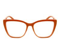 Fads & Fashions Cat Eye Funky Retro Reading Glasses Women with Spring Hinges DX88 (Brown, 2.5, x)