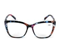 Fads & Fashions Cat Eye Funky Retro Reading Glasses Women with Spring Hinges DX88 (Mixed Flowers, 1.0, x)