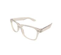 Fads & Fashions Classic Retro Oversized Style Mens Womans Geek Nerd Reading Glasses +0.5 up to +4.0 TN49 (Clear Transparent, 2.50, multiplier_x)