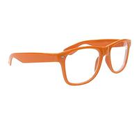 Fads & Fashions Classic Retro Oversized Style Mens Womans Geek Nerd Reading Glasses with 35 Colours TN49 (Burnt Orange, 1.00, multiplier_x)