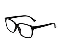 Fads & Fashions Geek/Nerd Oversized Unisex Stylish Retro Sturdy Reading Glasses with Metal Hinges Model TN44 (Shiny Black, 4.0)