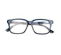 Fads & Fashions Geek/Nerd Oversized Unisex Stylish Retro Sturdy Reading Glasses with Metal Hinges Model TN44 (Blue 2.5)