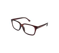 Fads & Fashions Geek/Nerd Oversized Unisex Stylish Retro Sturdy Reading Glasses with Metal Hinges Model TN44 (Shiny Brown, 1.00)